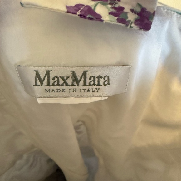 MAX MARA Zolder Floral Print Dress in Purple and White 2 4 - Picture 10 of 10